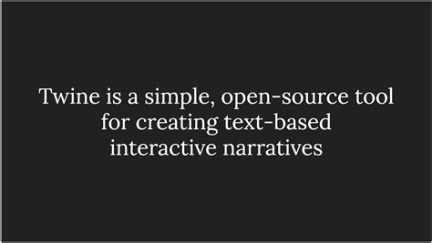 Twine / An open.